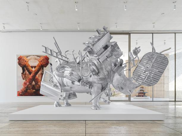 アート・デザイン・音楽 Urs Fischer Artist Urs Fischer's Towering Cube at Gagosian Beverly Hills